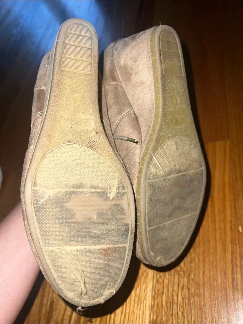 Women's Taupe Suede Wedge Ankle Boots with Laces